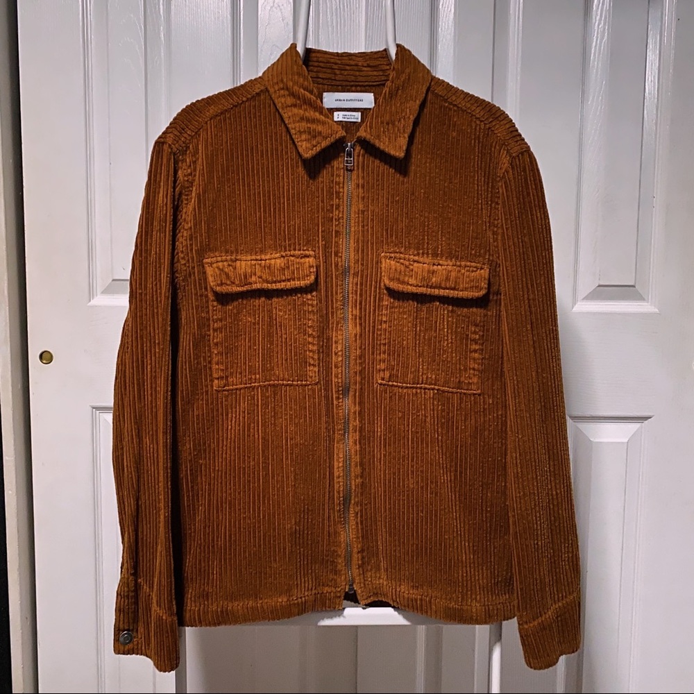 UO Ryder Corduroy Zip Shirt sz S